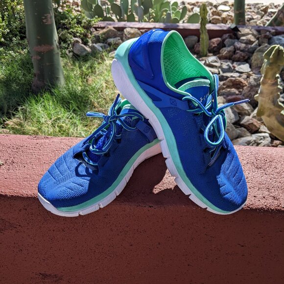 Women's Size 10 Under Armour Speedform Fortis Blue Running tennis shoes - Picture 2 of 5